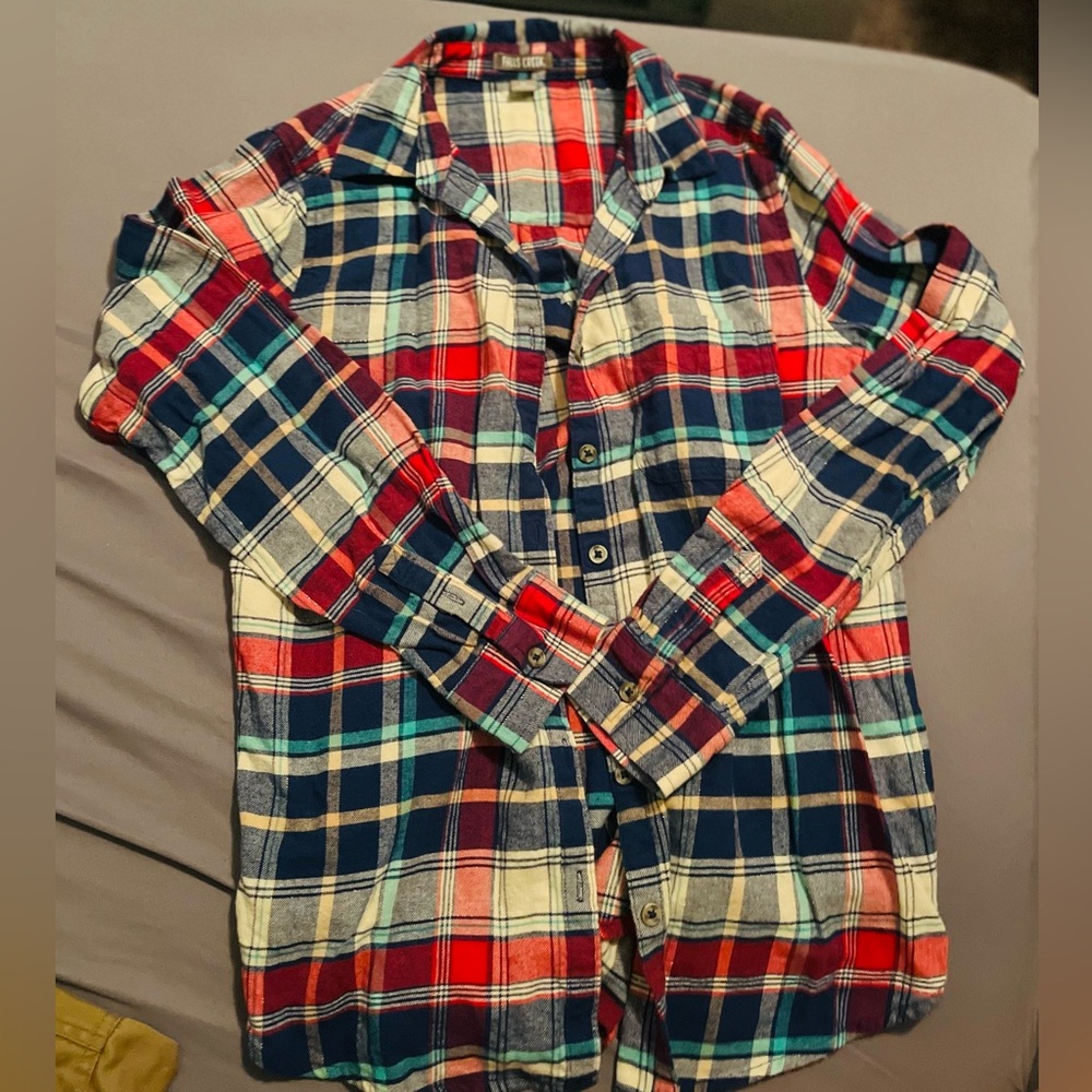 Women’s Falls Creek size M flannel button down shirt